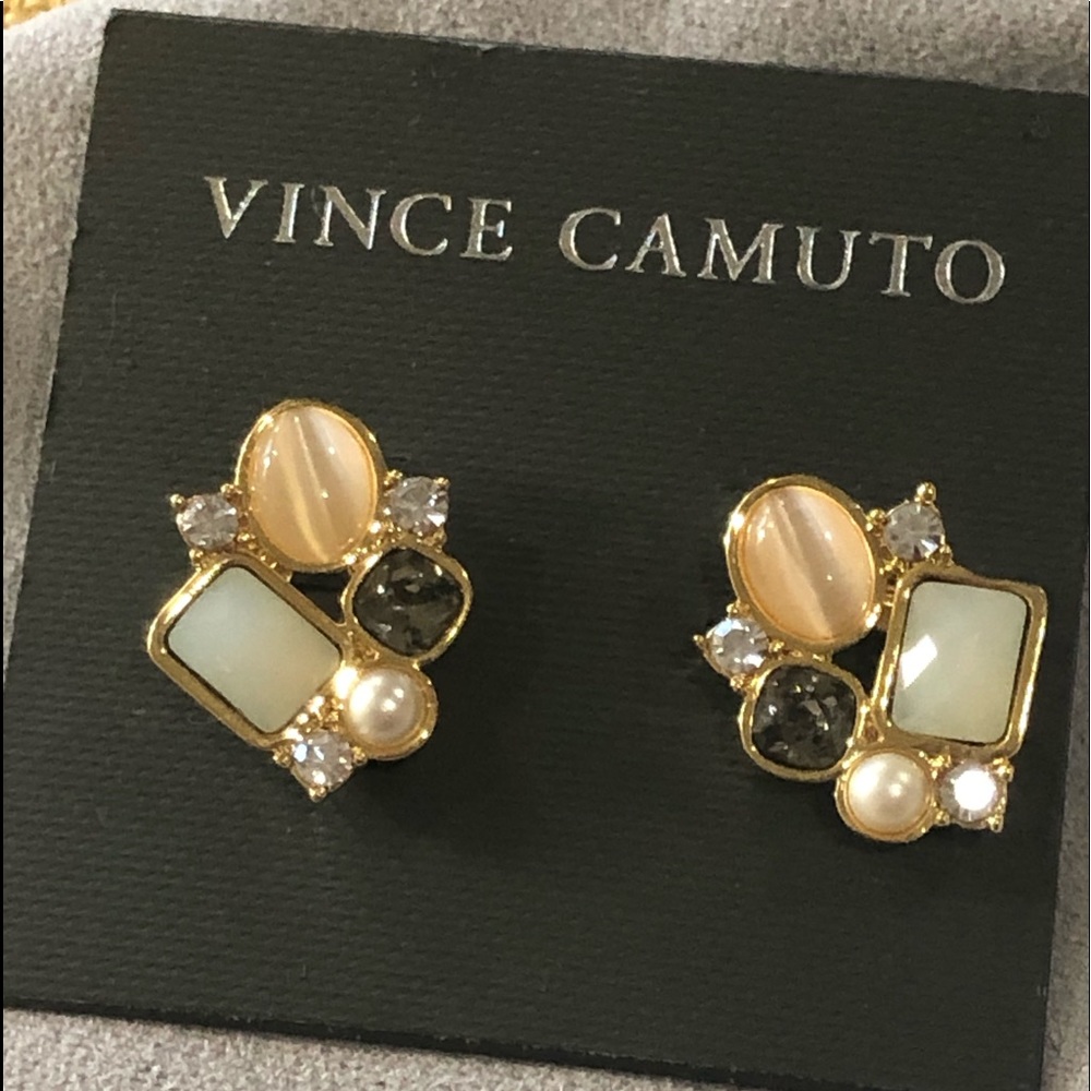 Vince Camuto jeweled pierces earrings